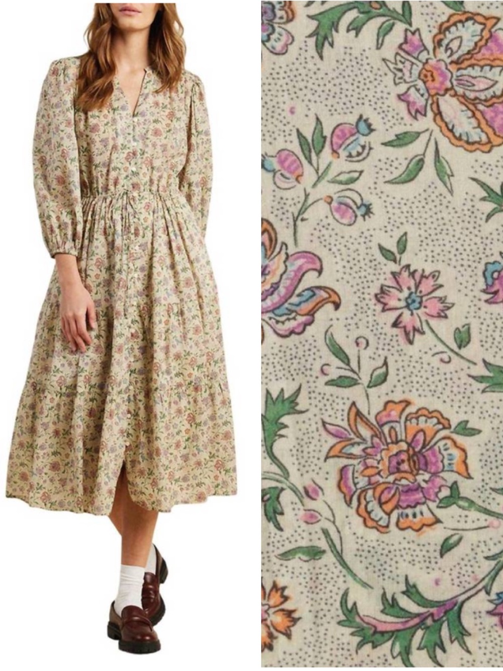 Trovata Sylvie Dress in Herbarium Print
